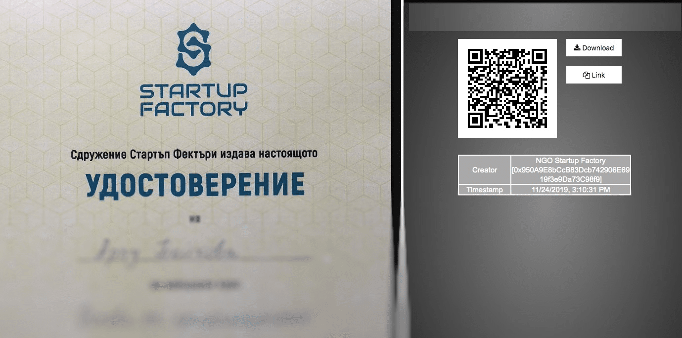 Startup Factory’s certificates secured on blockchain with ReCheck