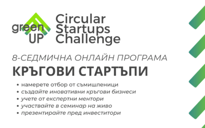 Включи се в програмата Circular Startups Challenge!